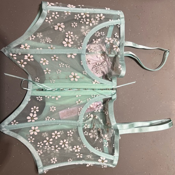 NWT Floral Puff Daisy Bustier Savage By Fenty - Picture 1 of 8